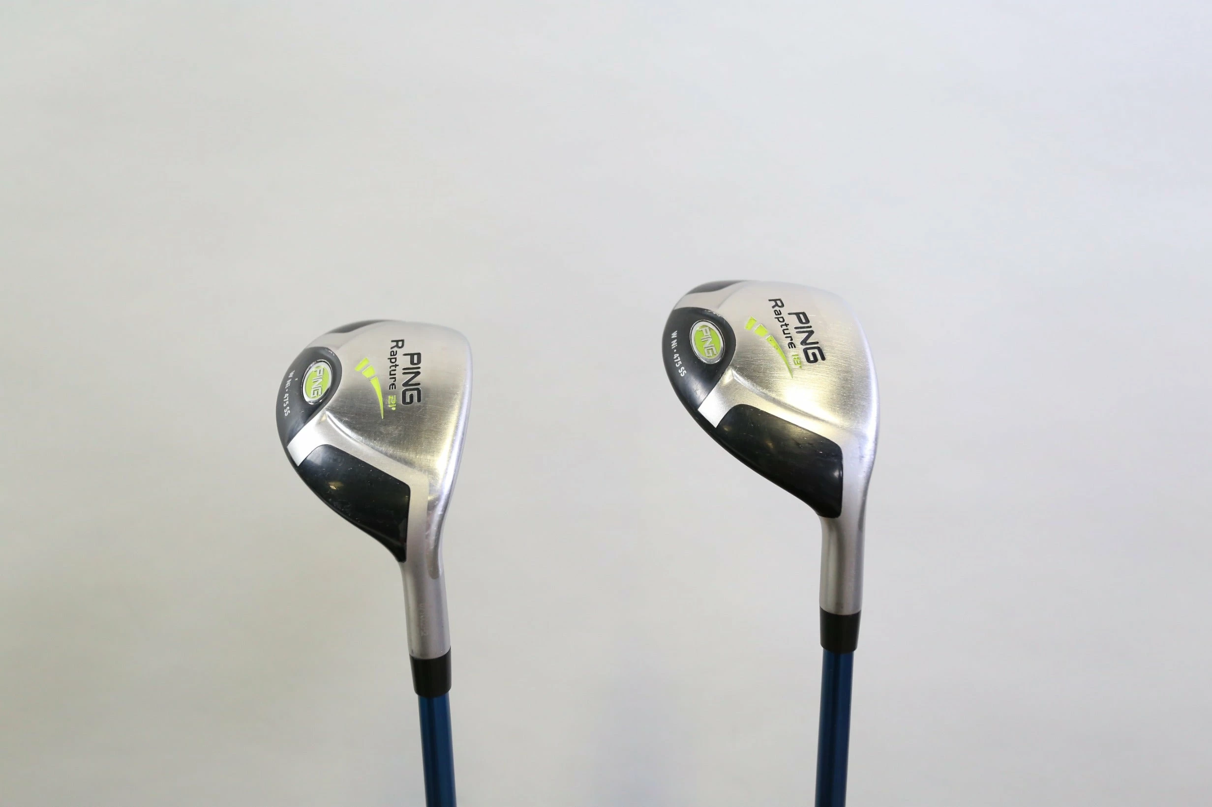 Ping Rapture 18*, 21* Hybrid Set RH Aldila VS Proto Graphite Shafts Stiff Flex