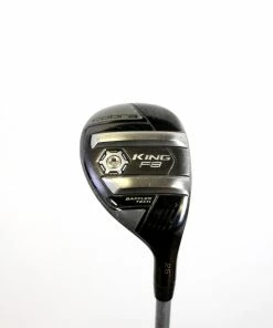 Cobra King F8 Black 5 Hybrid 25* RH 38 In Aldila Rogue Pro Graphite Seniors Flex