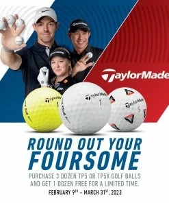 TaylorMade Round Out Your Foursome- Buy 3 Get One Free TP5 Or TP5x Golf Balls