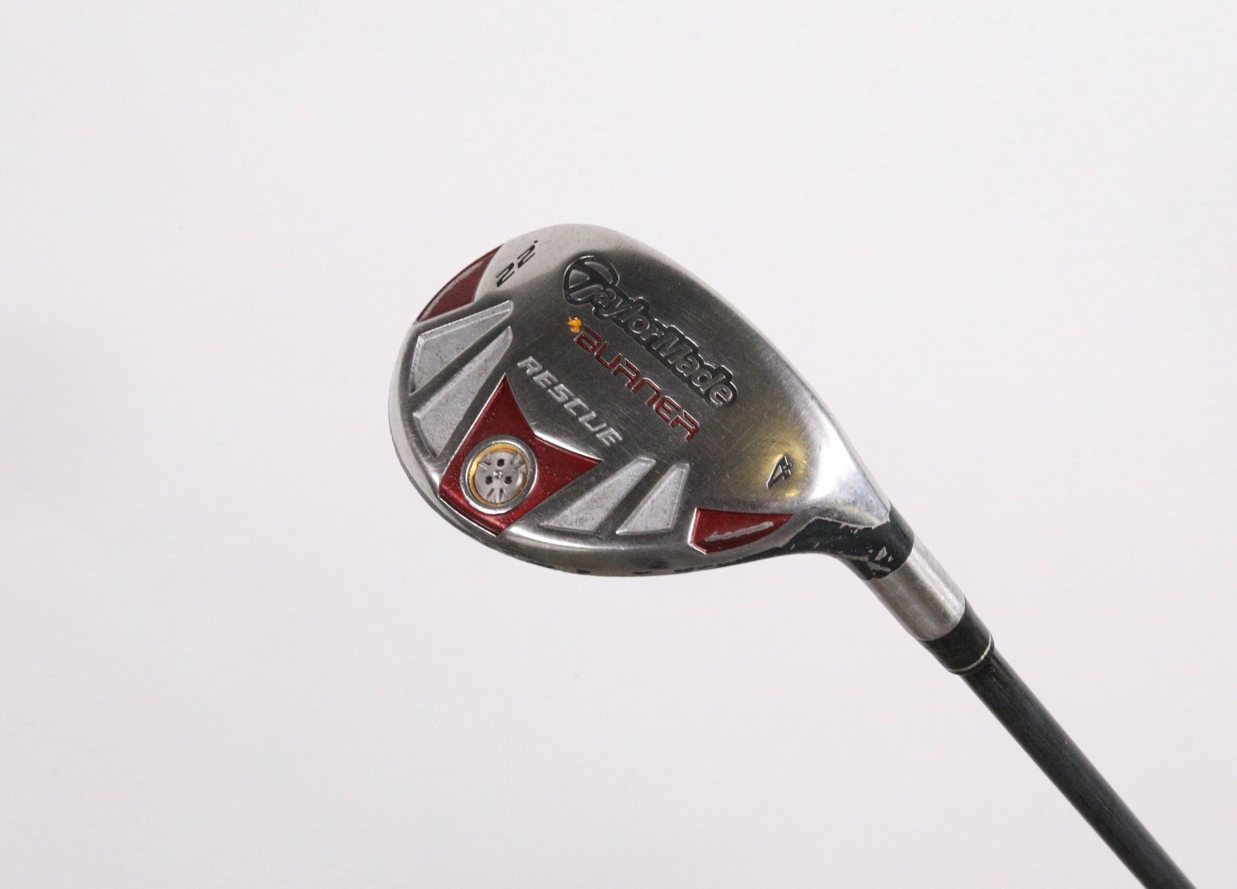 TaylorMade Burner Rescue 4 Hybrid 22* RH 39.75 In Reax Graphite Shaft Stiff Flex