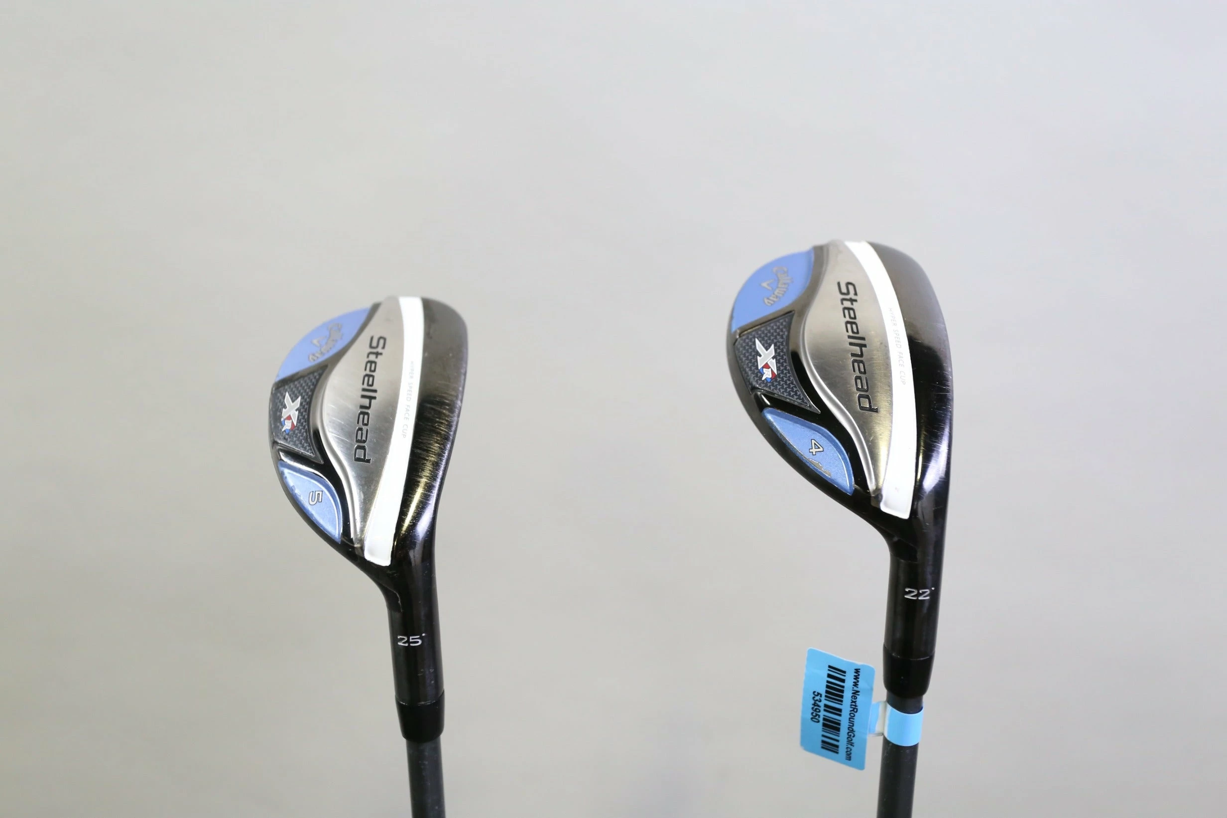 Callaway Steelhead XR 4, 5 Hybrid Set RH Program F15 Graphite Shafts Ladies Flex