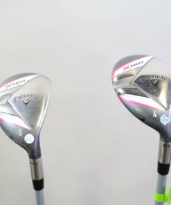 Callaway X Hot 4, 5 Hybrid Set RH Graphite Shafts Ladies Flex