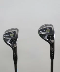 Callaway Epic 23* & 26* Hybrid Set RH UST Mamiya Recoil Shafts Regular Flex