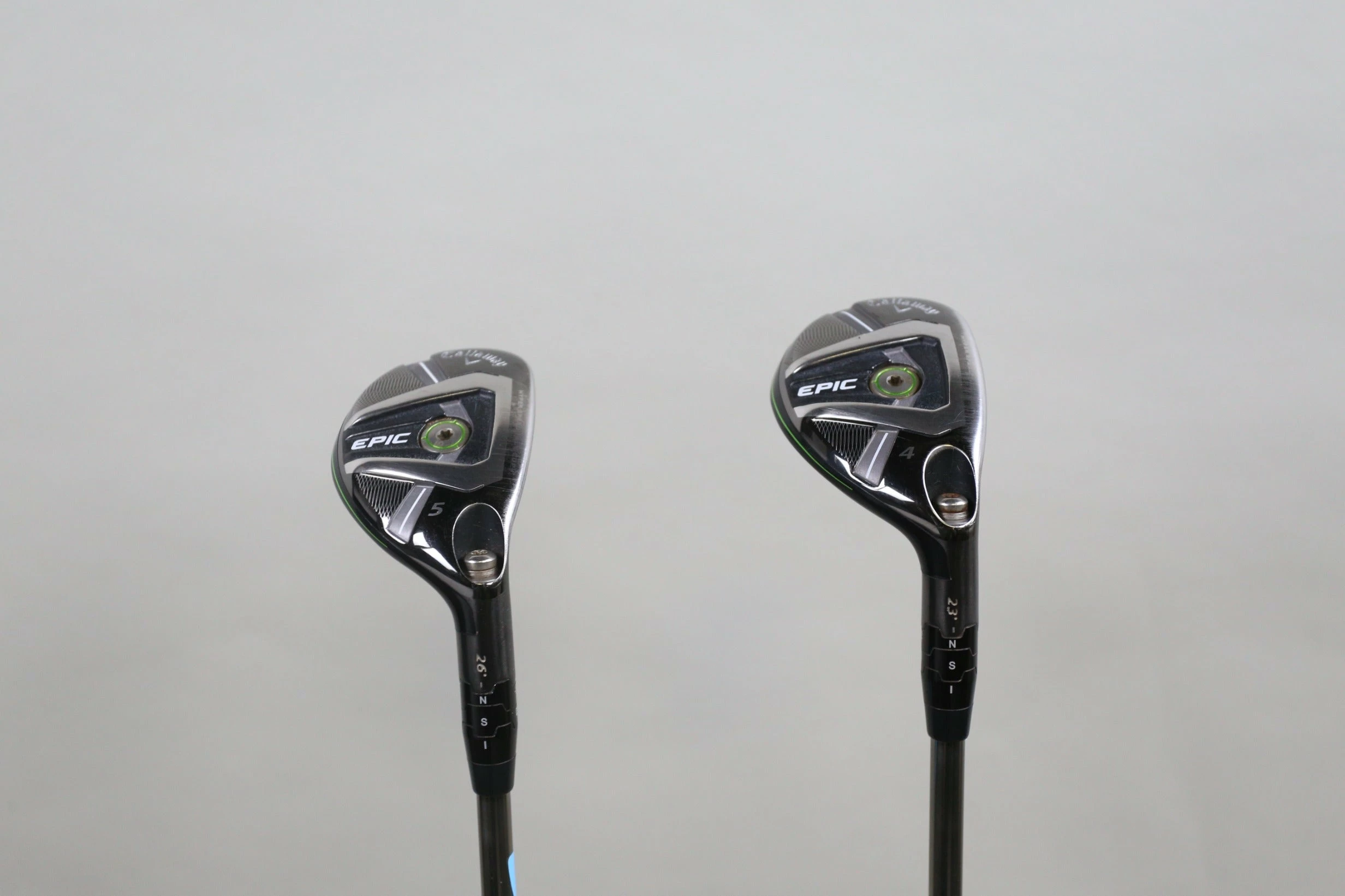 Callaway Epic 23* & 26* Hybrid Set RH UST Mamiya Recoil Shafts Regular Flex