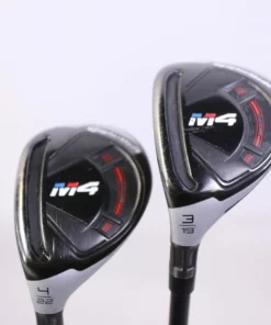 TaylorMade M4 Rescue 2018 3-4 Hybrid Kids Set LEFTY REAX Graphite Junior Flex