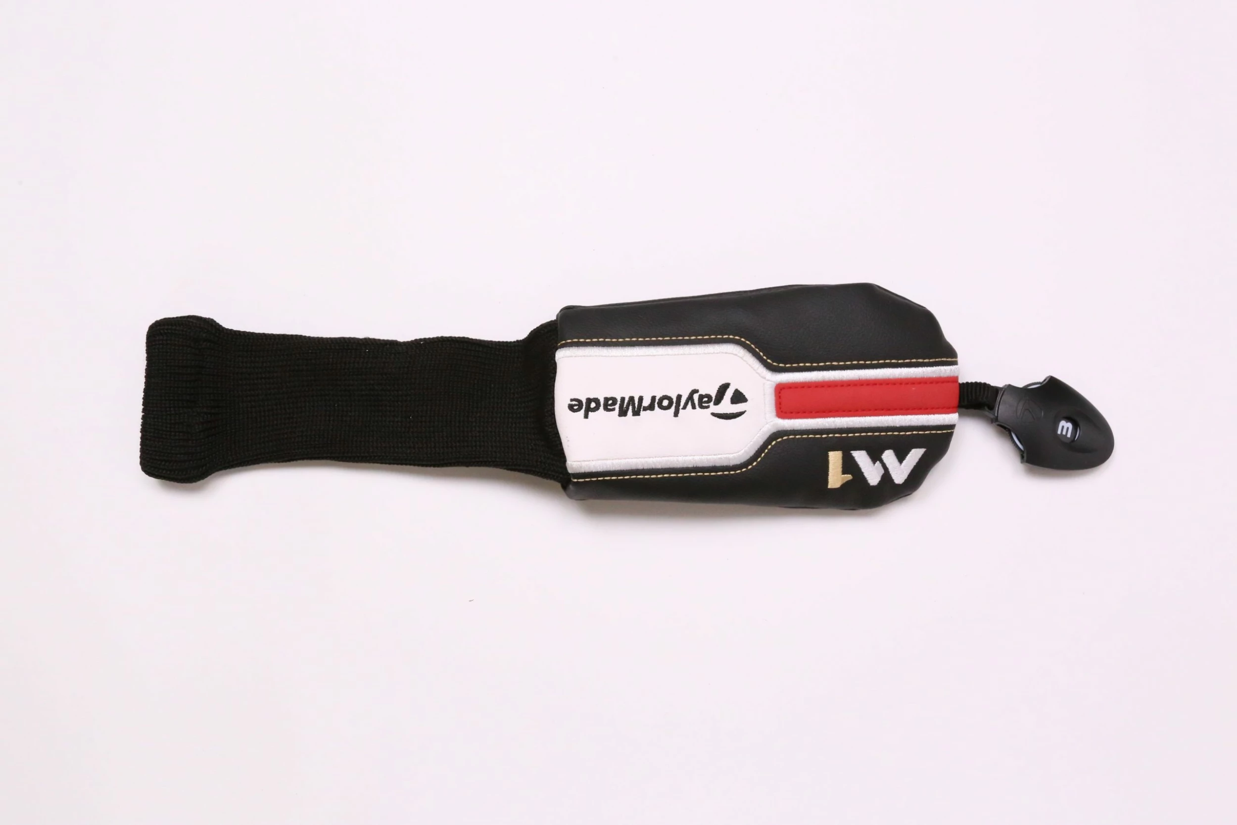 TaylorMade M1 Hybrid Headcover Only Black Faux Leather Very Good Condition - Image 2